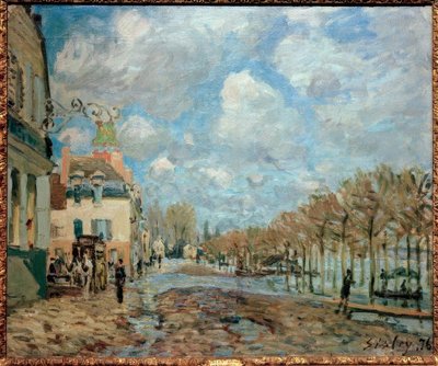 Inondazione a Port-Marly da Alfred Sisley